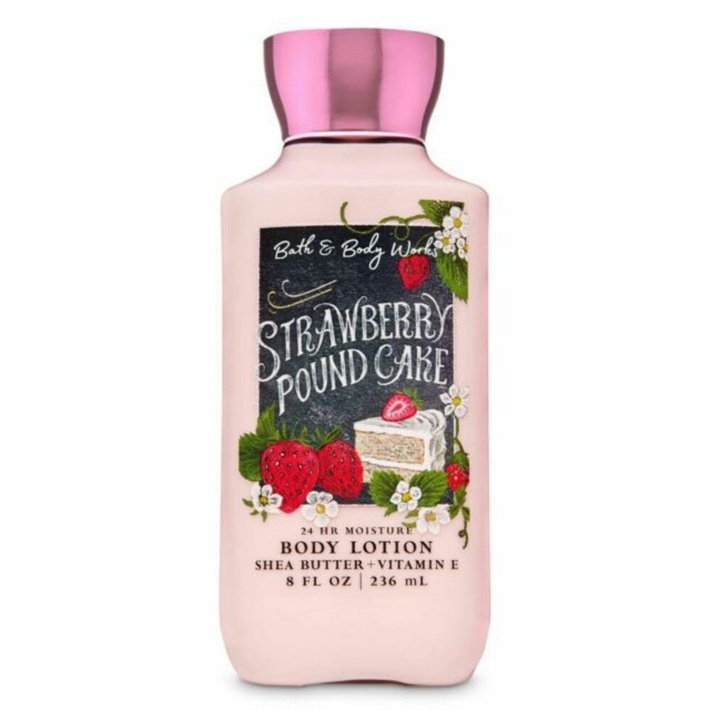 New Sealed Bath & Body Works Strawberry Pound Cake Lotion - 8oz